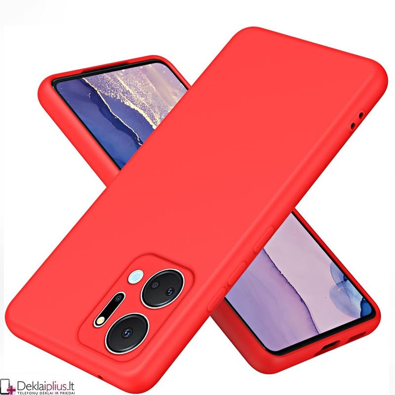 Liquid Air silikoninis raudonas dėklas - su kameros apsauga (Huawei Honor X7A) Liquid Air silikoninis raudonas dėklas - su kameros apsauga (Huawei Honor X7A)